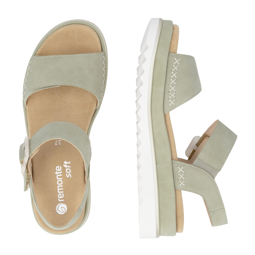 detail Dámské sandály REMONTE D3P53-52 zelená S6