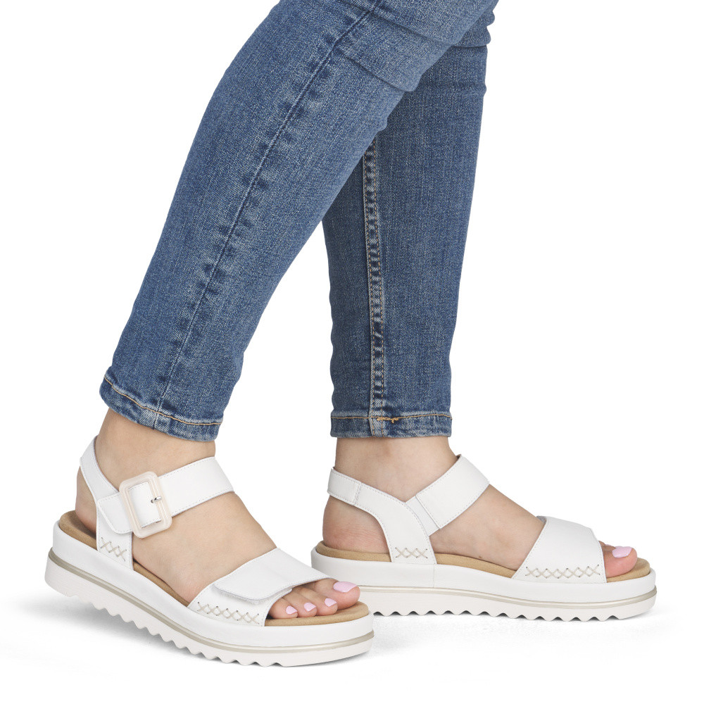 detail Dámské sandály REMONTE D3P53-80 bílá S6