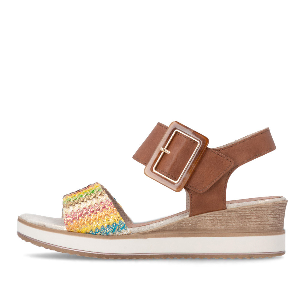 detail Dámské sandály REMONTE D6453-22 hnědá S6