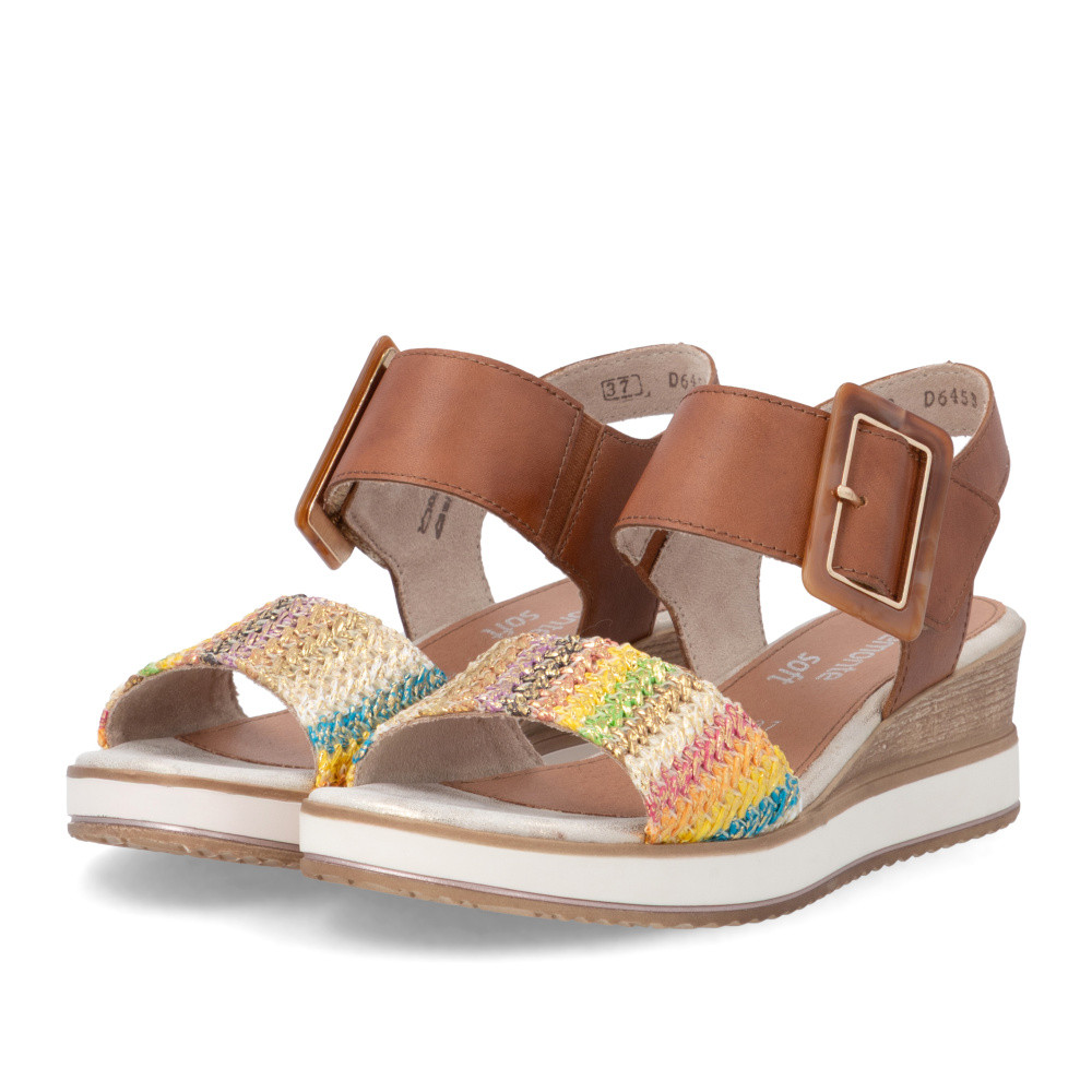 detail Dámské sandály REMONTE D6453-22 hnědá S6