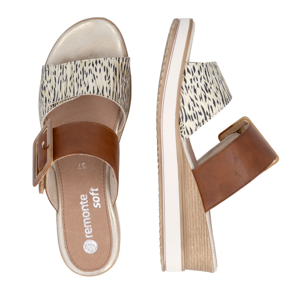 detail Dámské nazouváky REMONTE D6463-24 hnědá S6