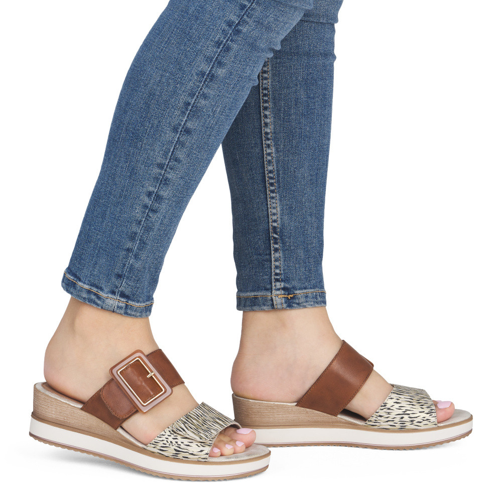 detail Dámské nazouváky REMONTE D6463-24 hnědá S6