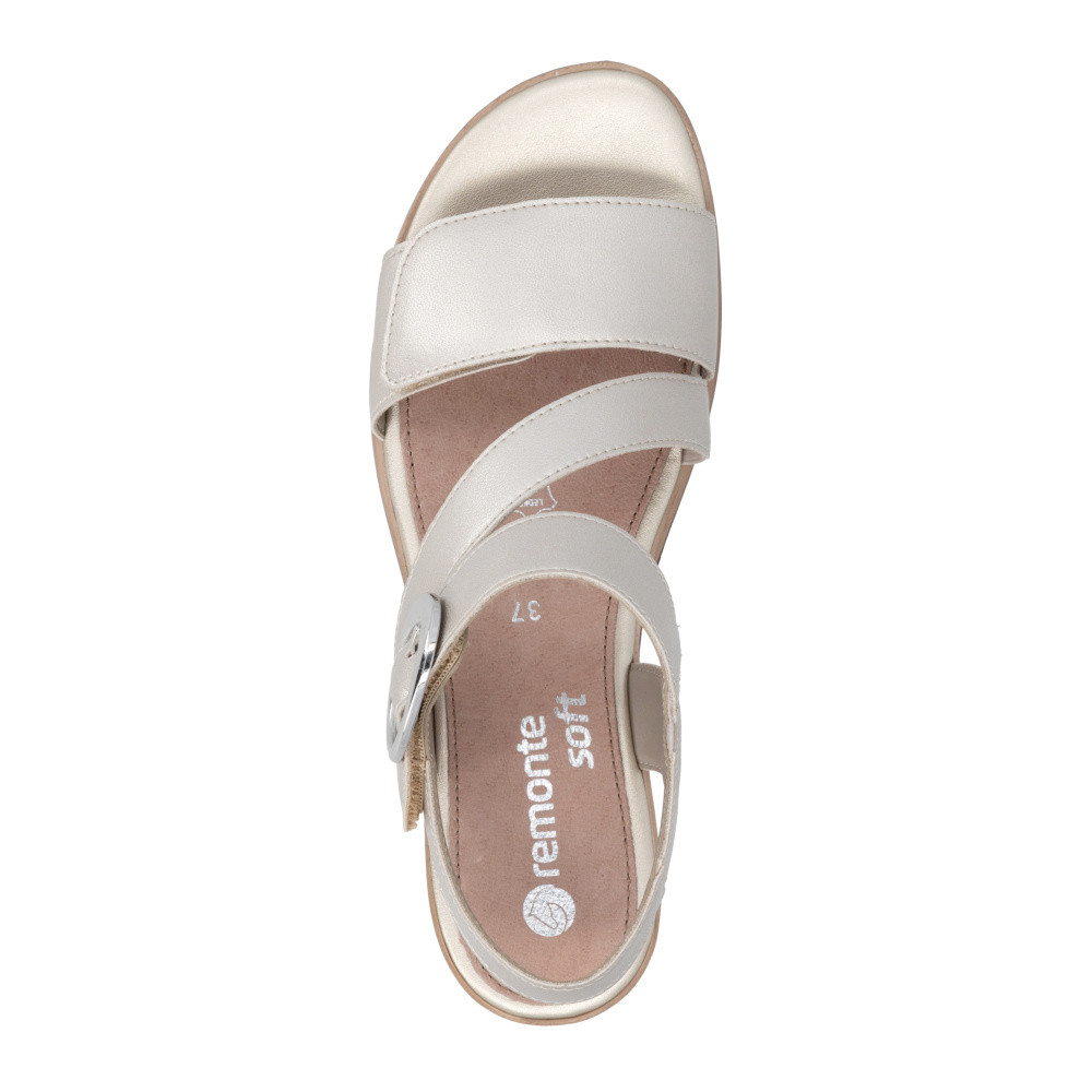 detail Dámské sandály REMONTE D6466-90 zlatá S6