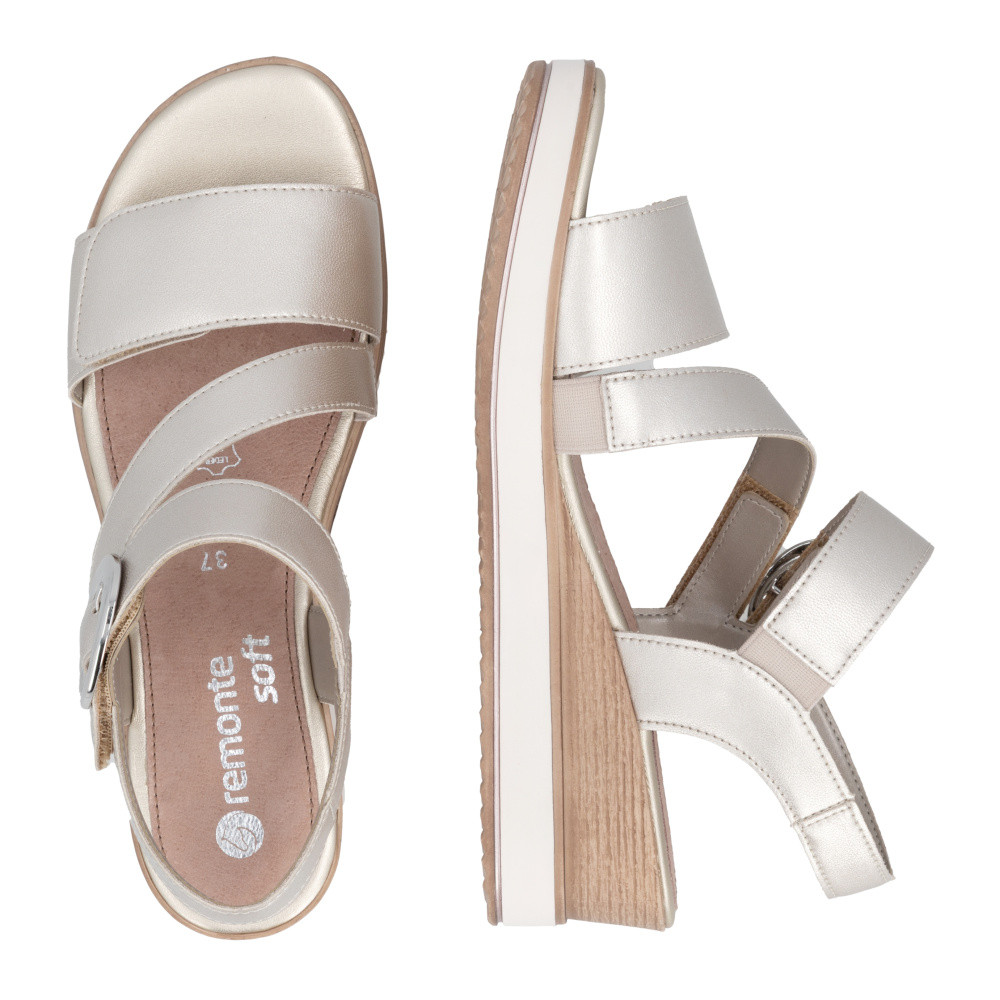 detail Dámské sandály REMONTE D6466-90 zlatá S6