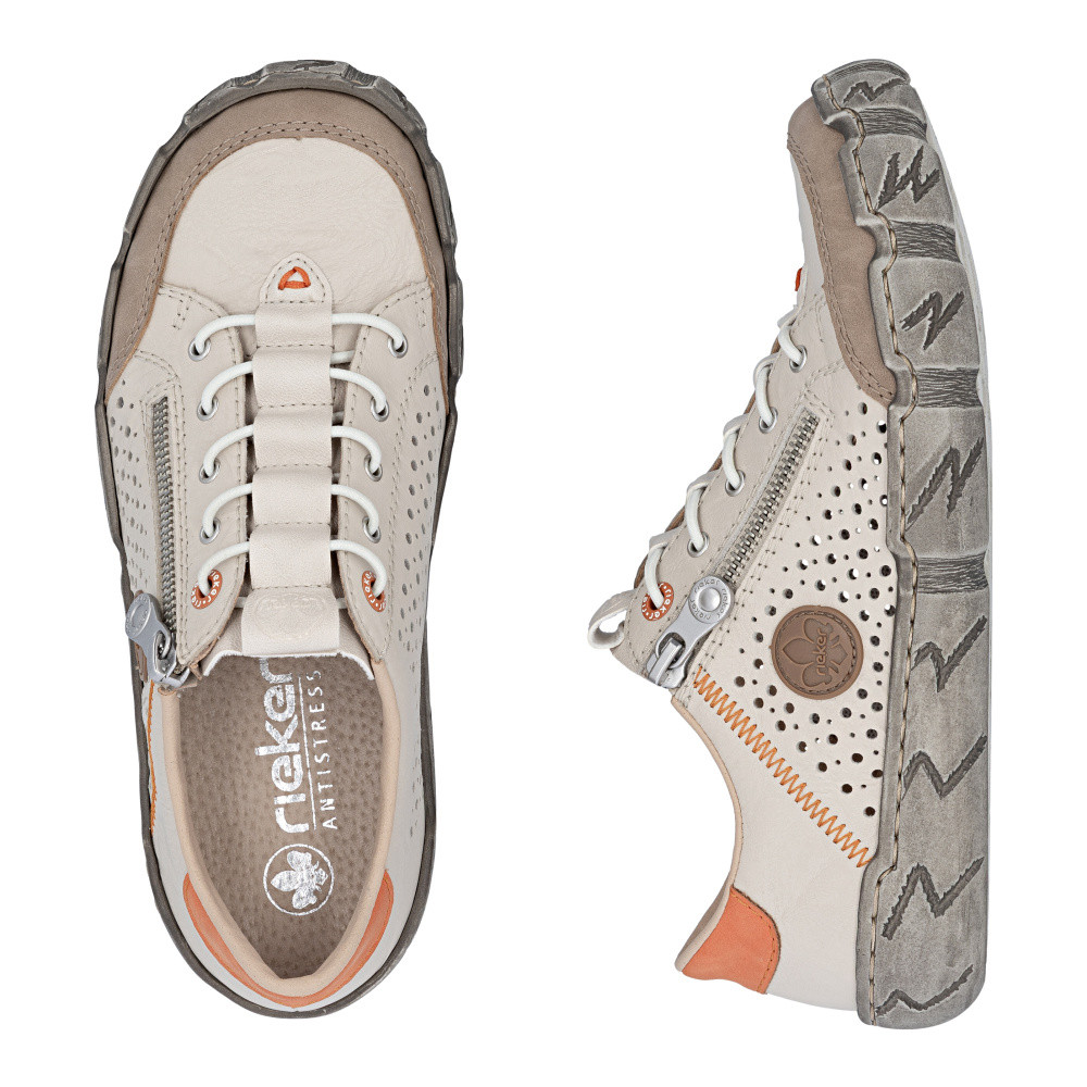 detail Dámské polobotky RIEKER L0355-61 béžová S6