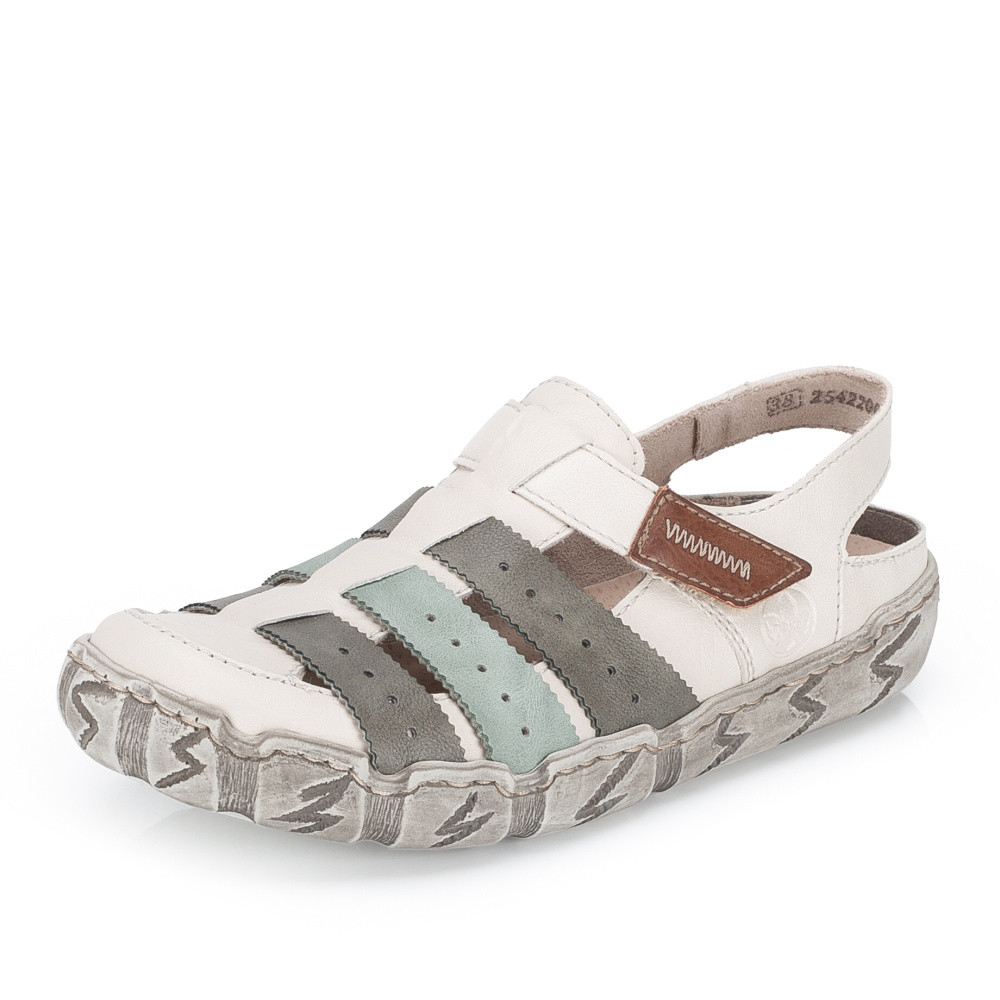 detail Dámské sandály RIEKER L0379-90 béžová S6