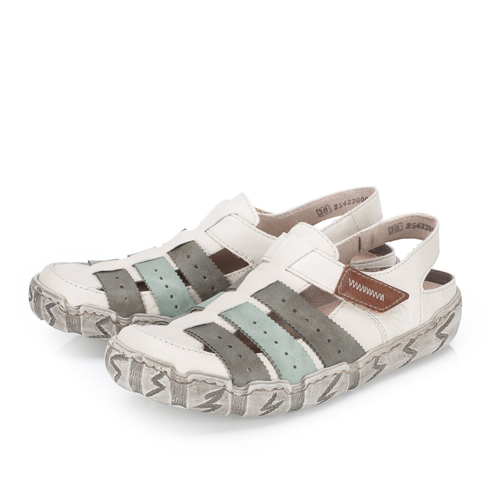 detail Dámské sandály RIEKER L0379-90 béžová S6