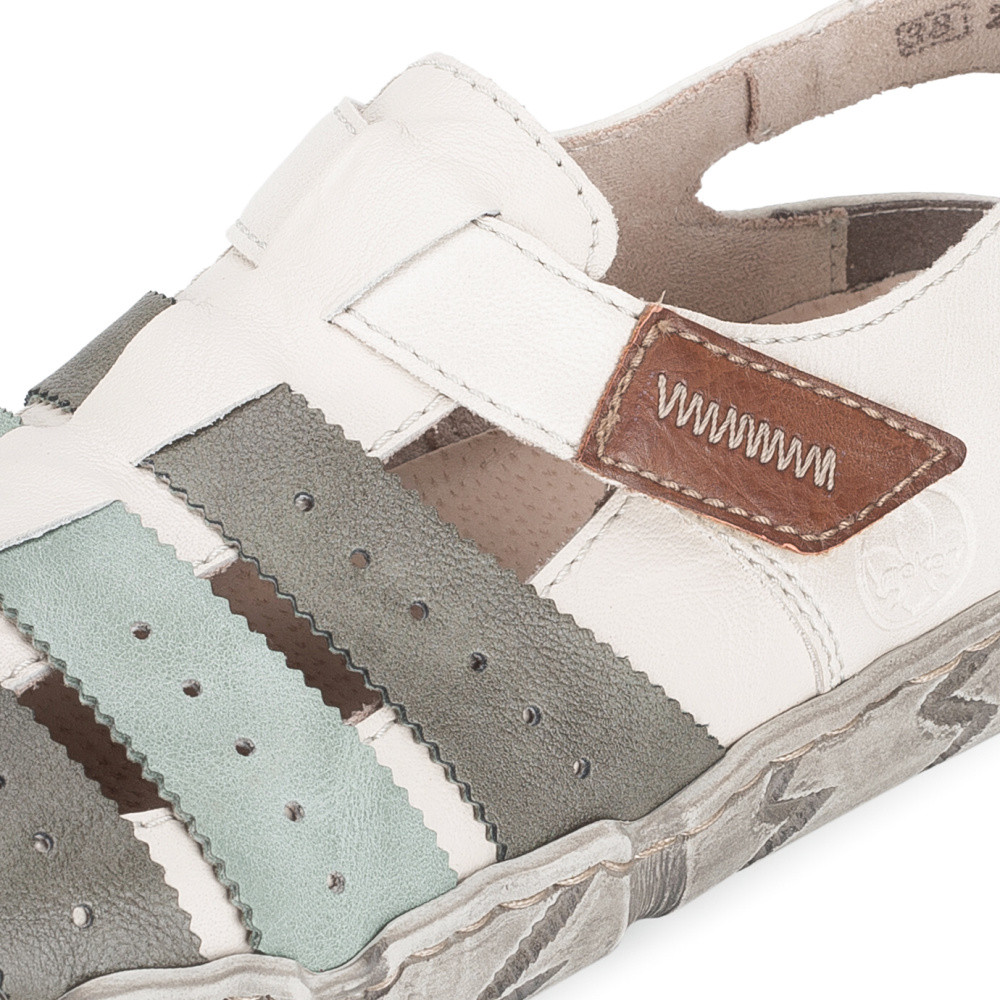 detail Dámské sandály RIEKER L0379-90 béžová S6