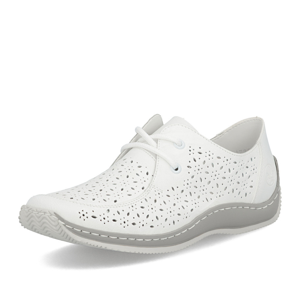 detail Dámské polobotky RIEKER L1722-80 bílá S6