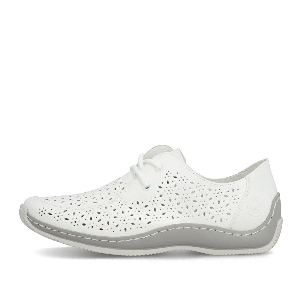 detail Dámské polobotky RIEKER L1722-80 bílá S6