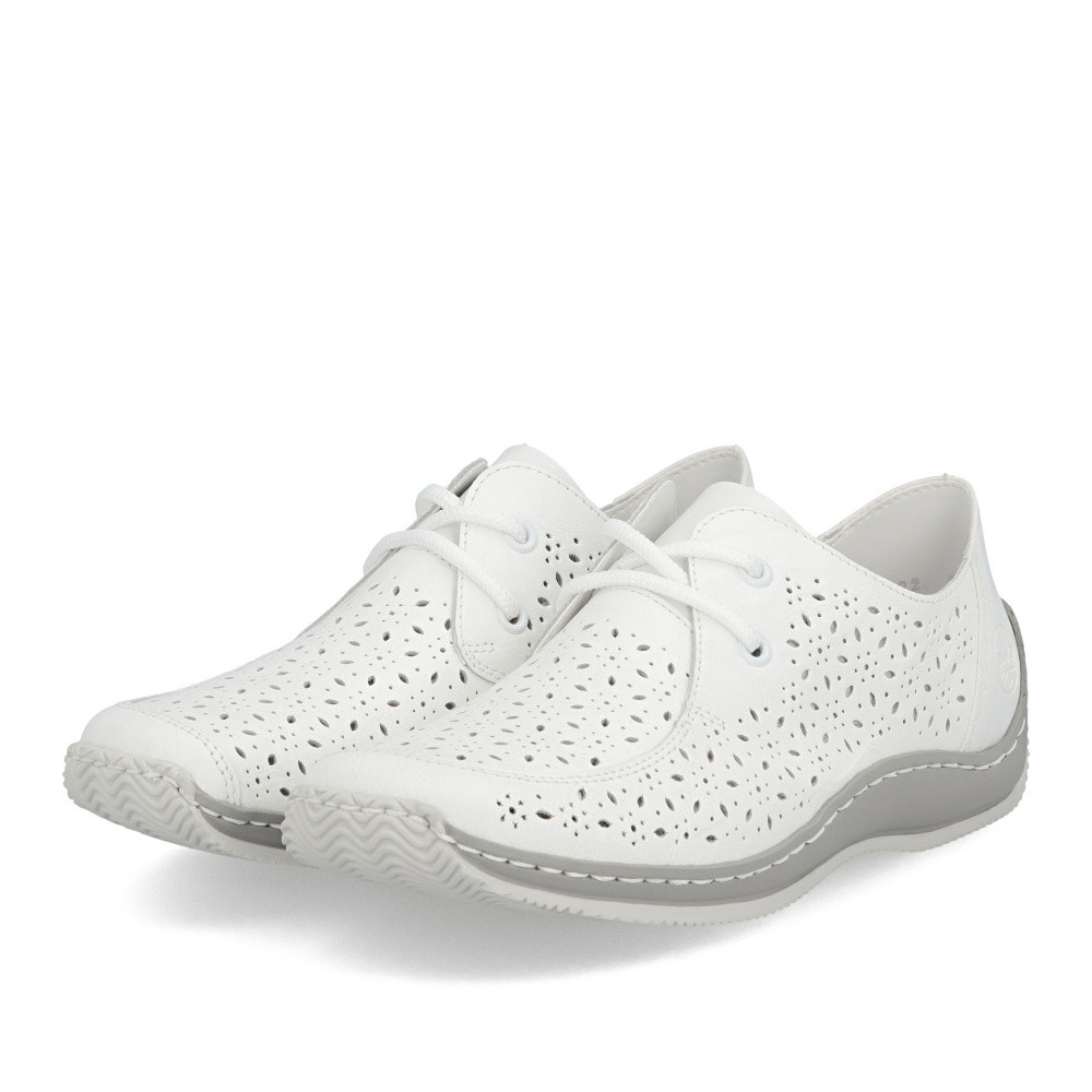 detail Dámské polobotky RIEKER L1722-80 bílá S6