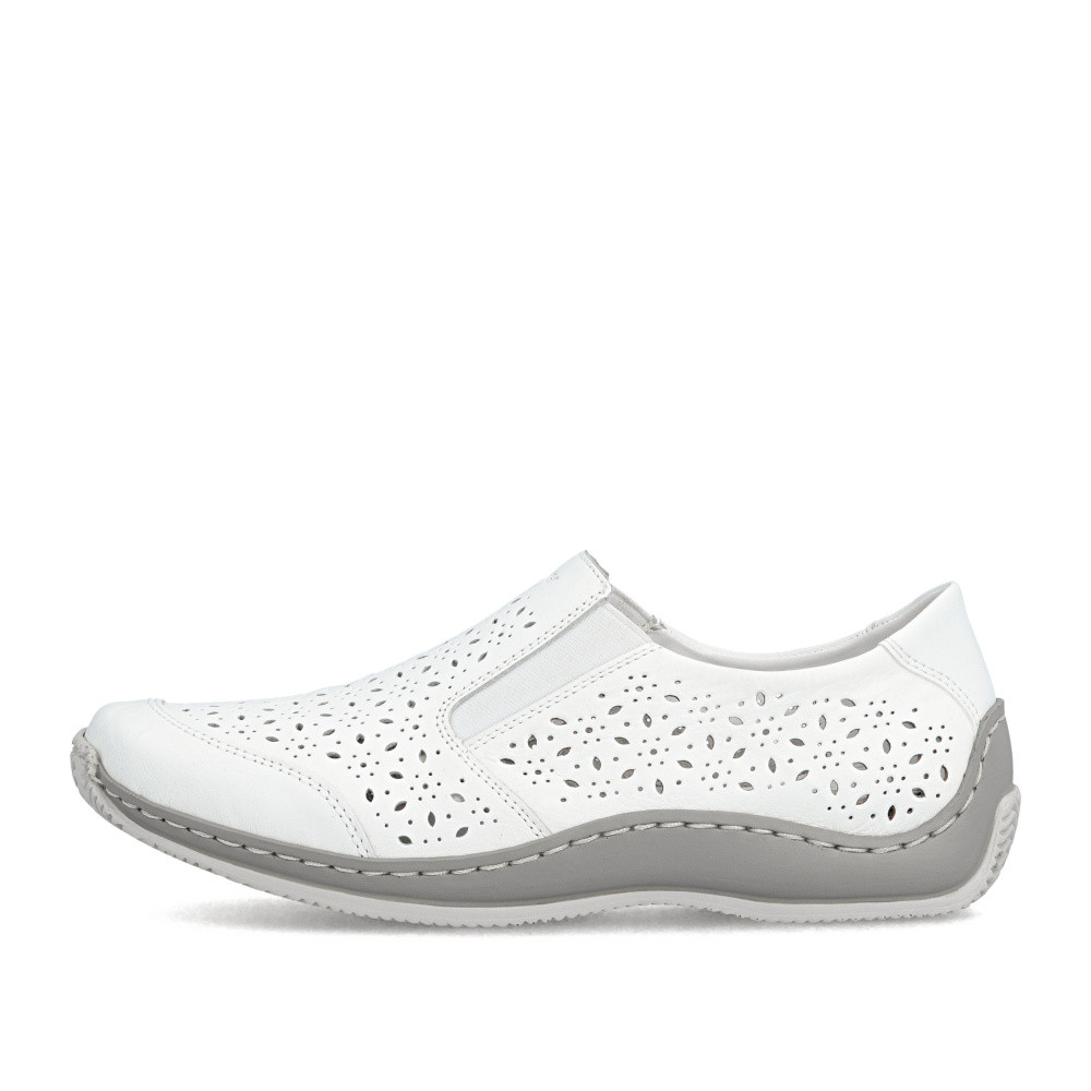 detail Dámské mokasíny RIEKER L1756-80 bílá S6