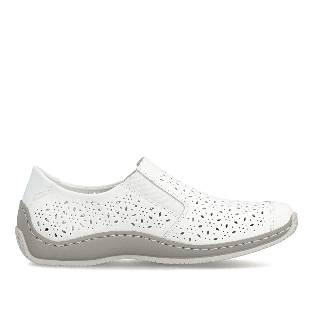 detail Dámské mokasíny RIEKER L1756-80 bílá S6