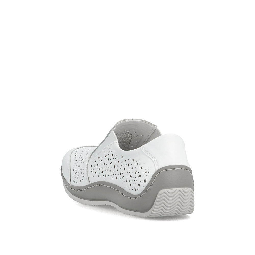 detail Dámské mokasíny RIEKER L1756-80 bílá S6