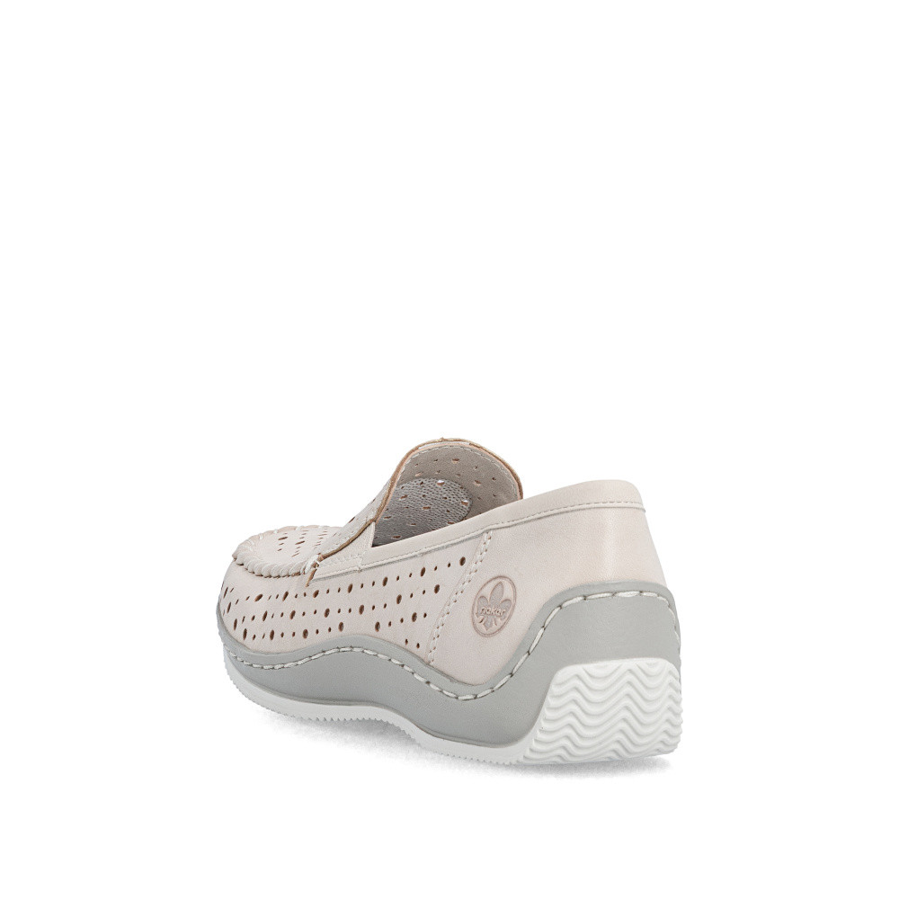 detail Dámské mokasíny RIEKER L1767-60 béžová S6