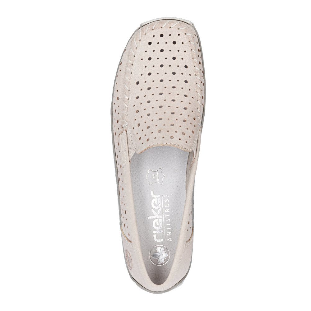 detail Dámské mokasíny RIEKER L1767-60 béžová S6