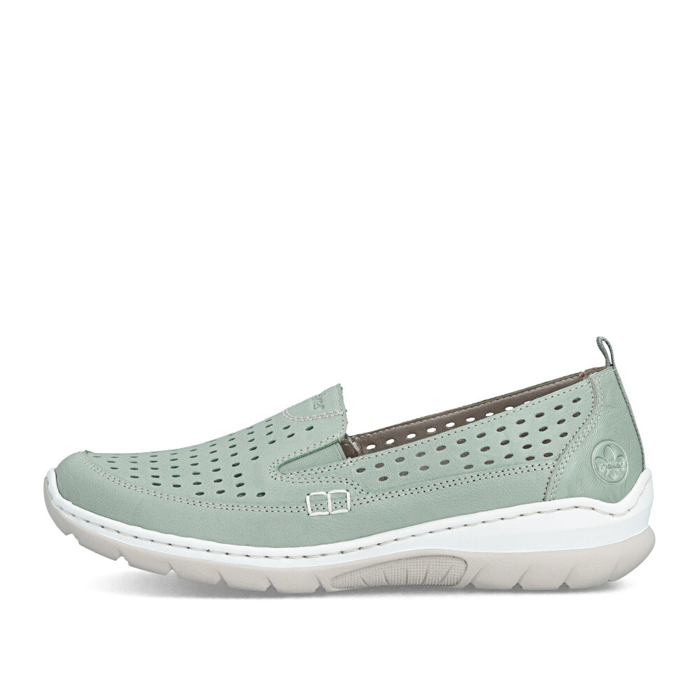 detail Dámske mokasíny RIEKER L32F4-52 zelená S6