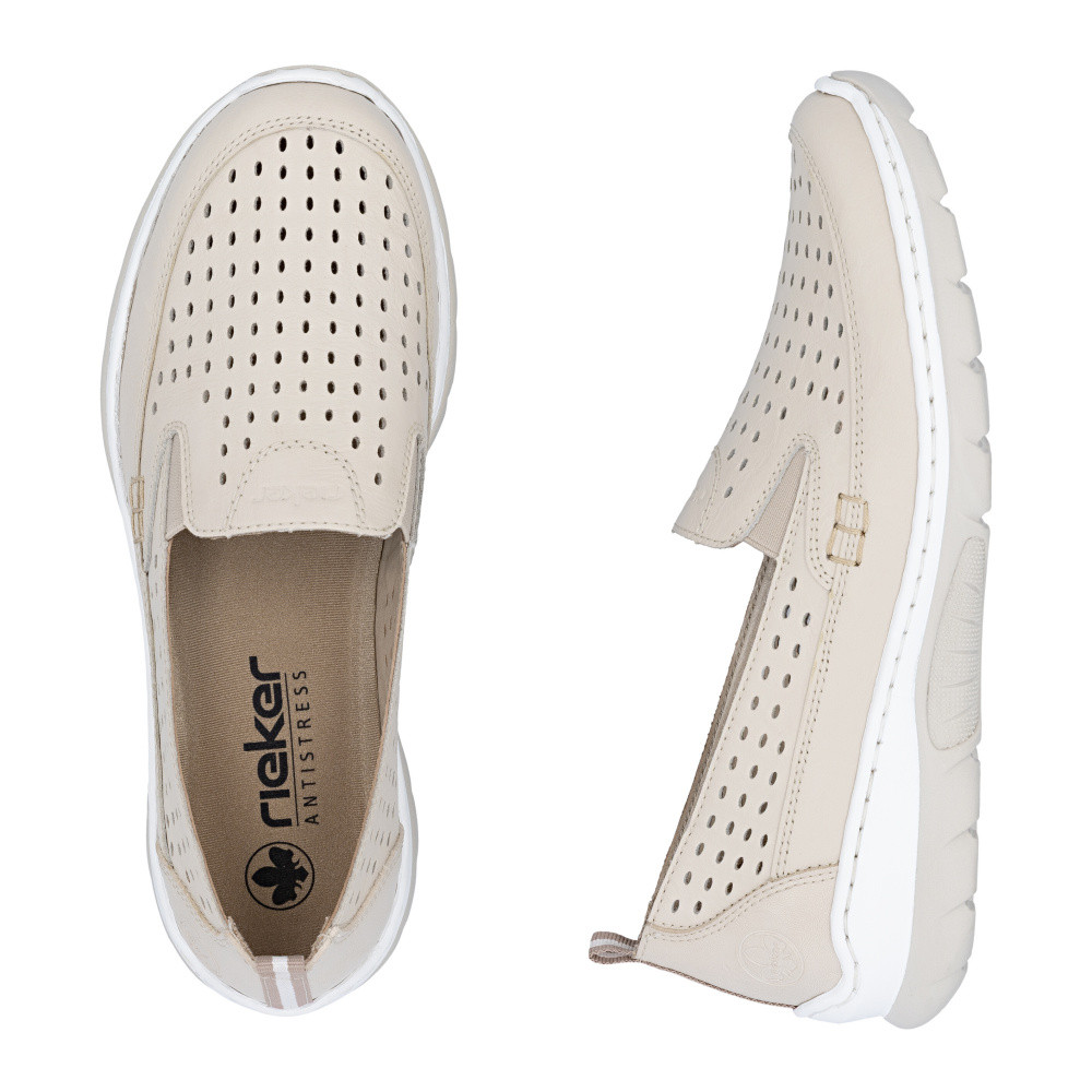 detail Dámské mokasíny RIEKER L32F4-60 béžová S6