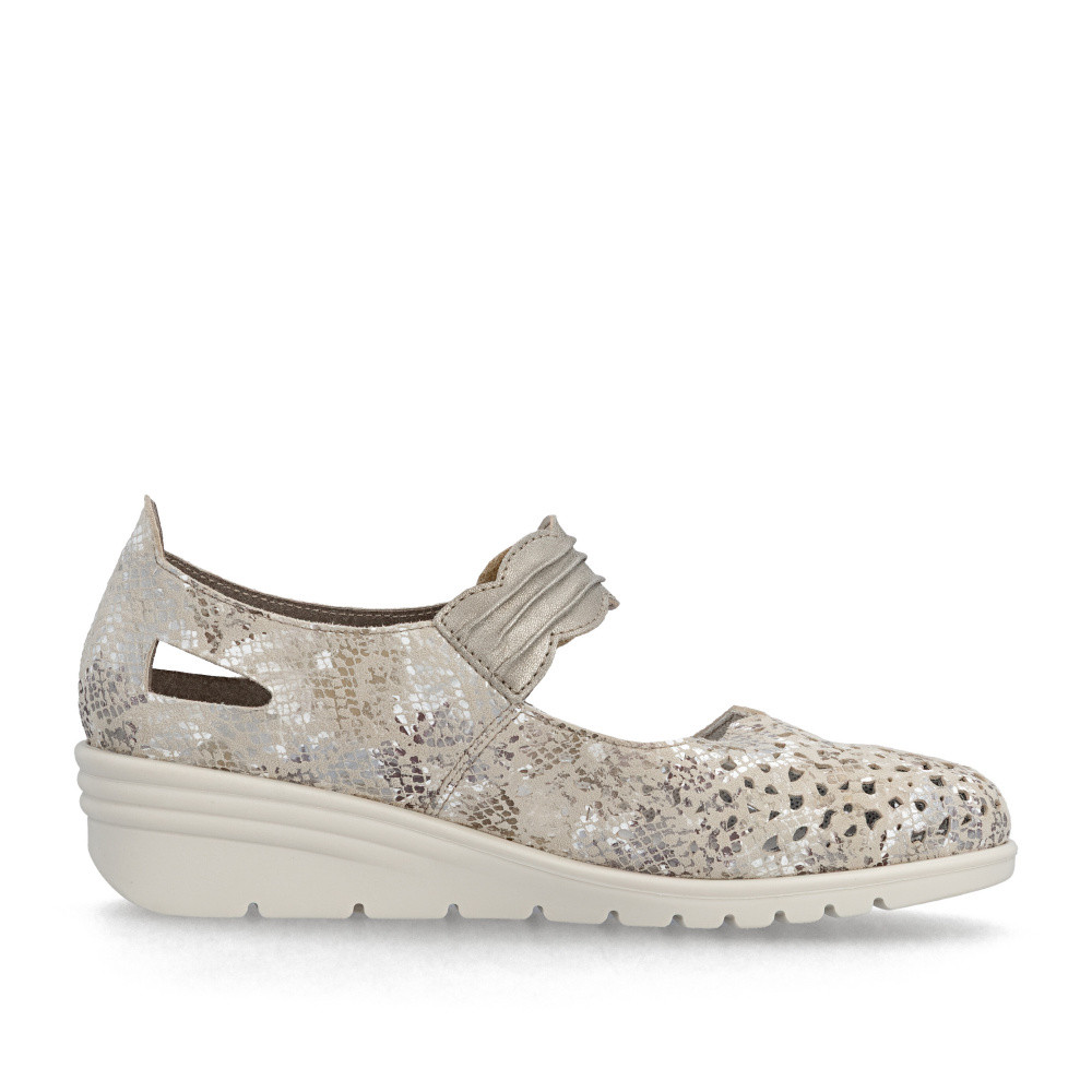 detail Dámské baleríny RIEKER L5359-90 béžová S6