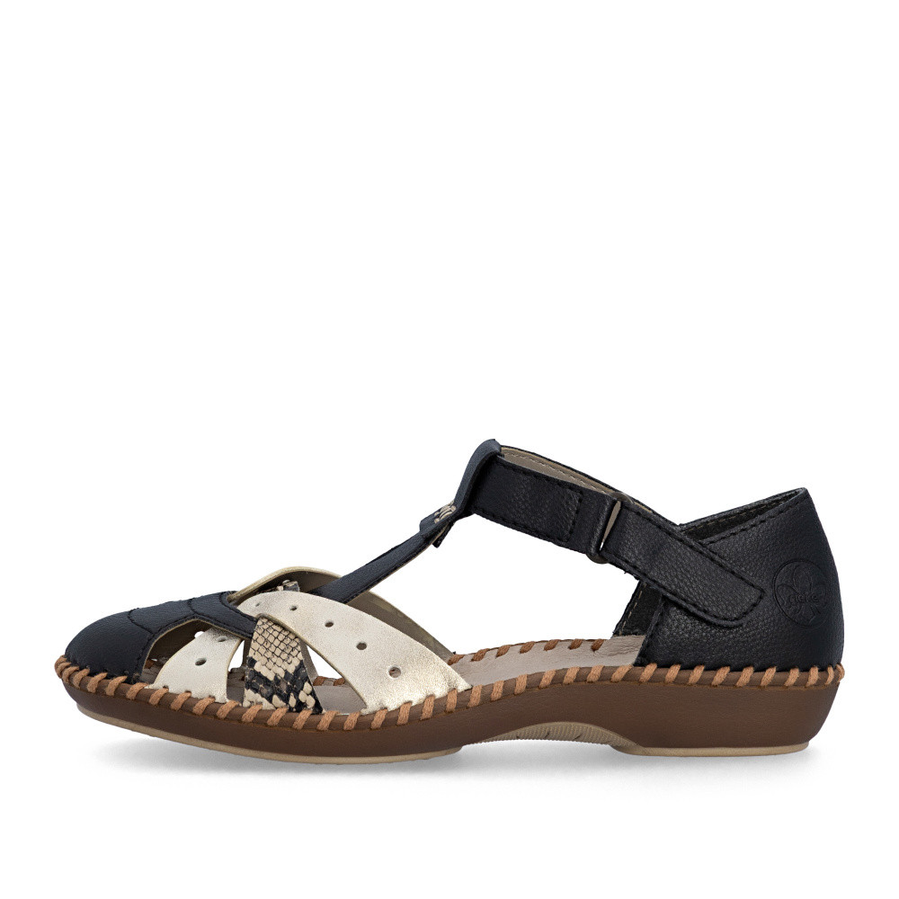 detail Dámské sandály RIEKER M1655-00 černá S6