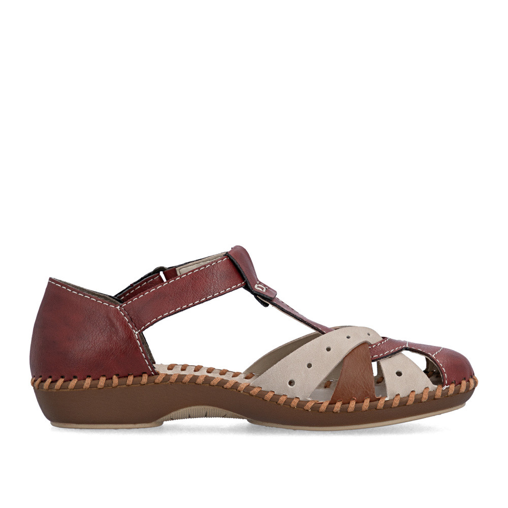 detail Dámské sandály RIEKER M1655-34 červená S6