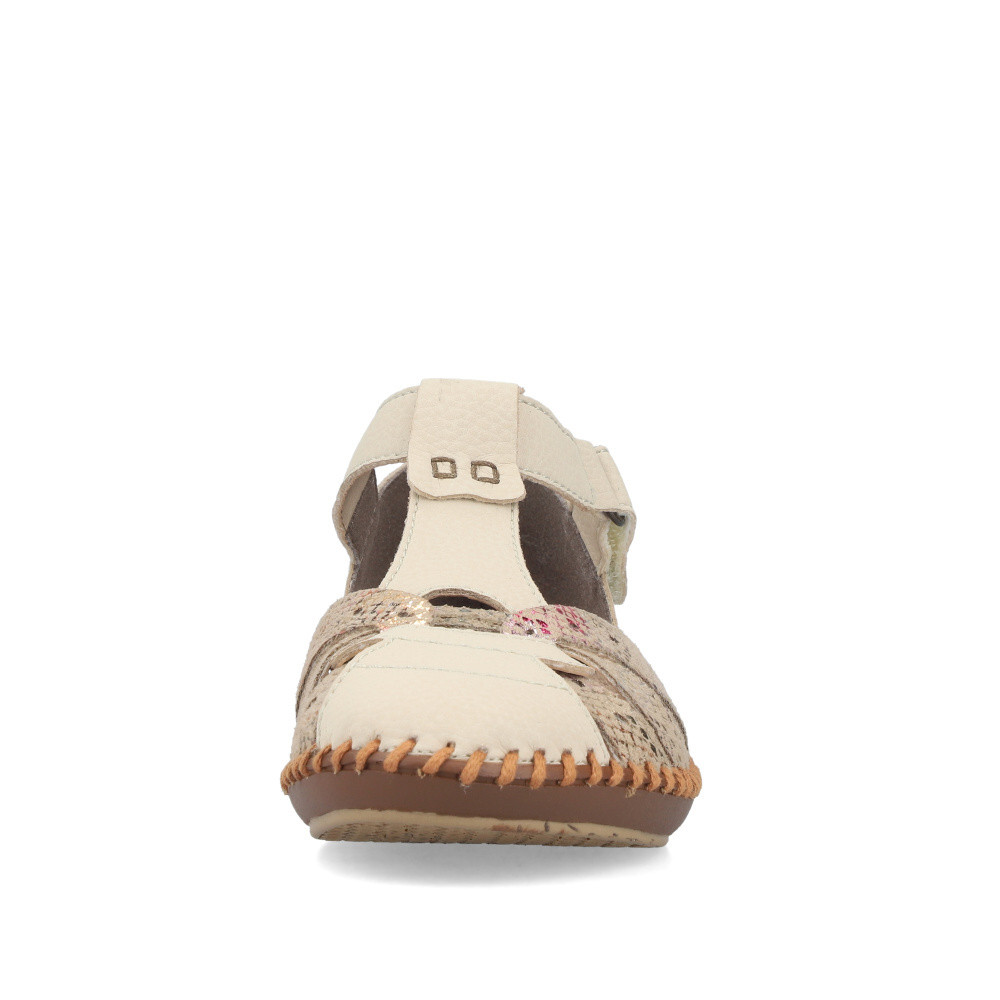 detail Dámské sandály RIEKER M1655-62 béžová S6