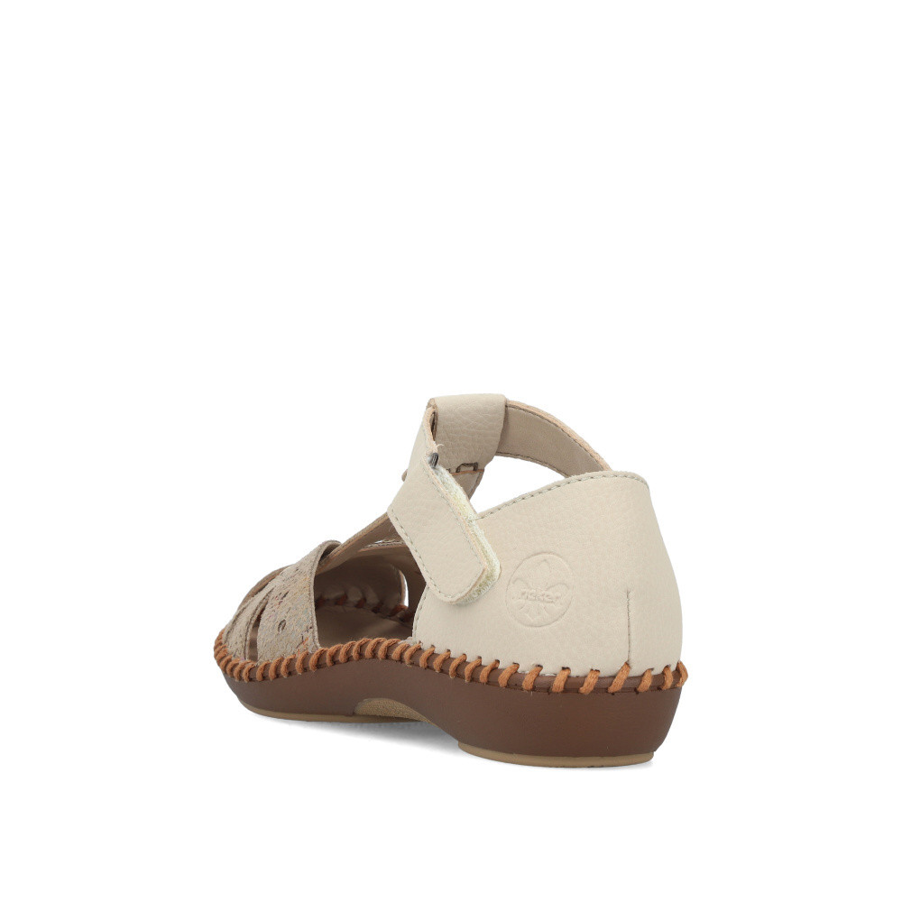 detail Dámské sandály RIEKER M1655-62 béžová S6