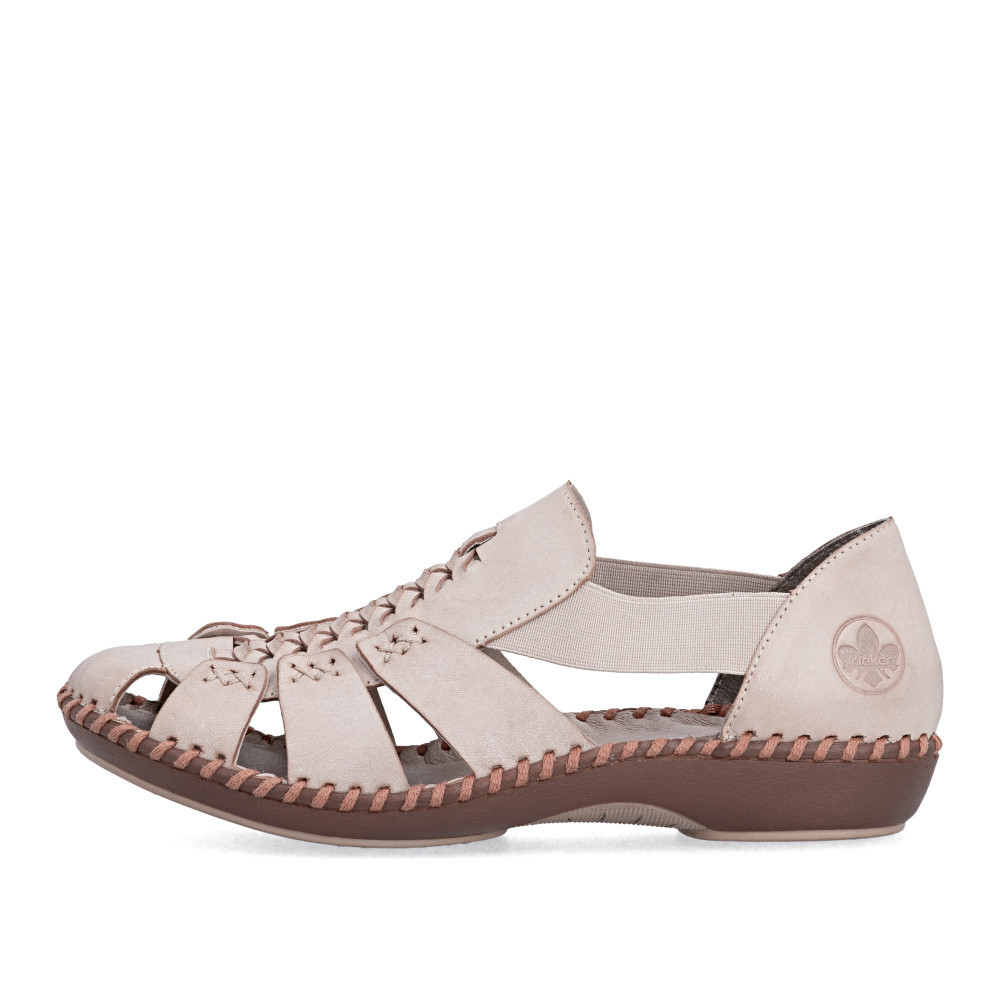 detail Dámské sandály RIEKER M1679-60 béžová S6