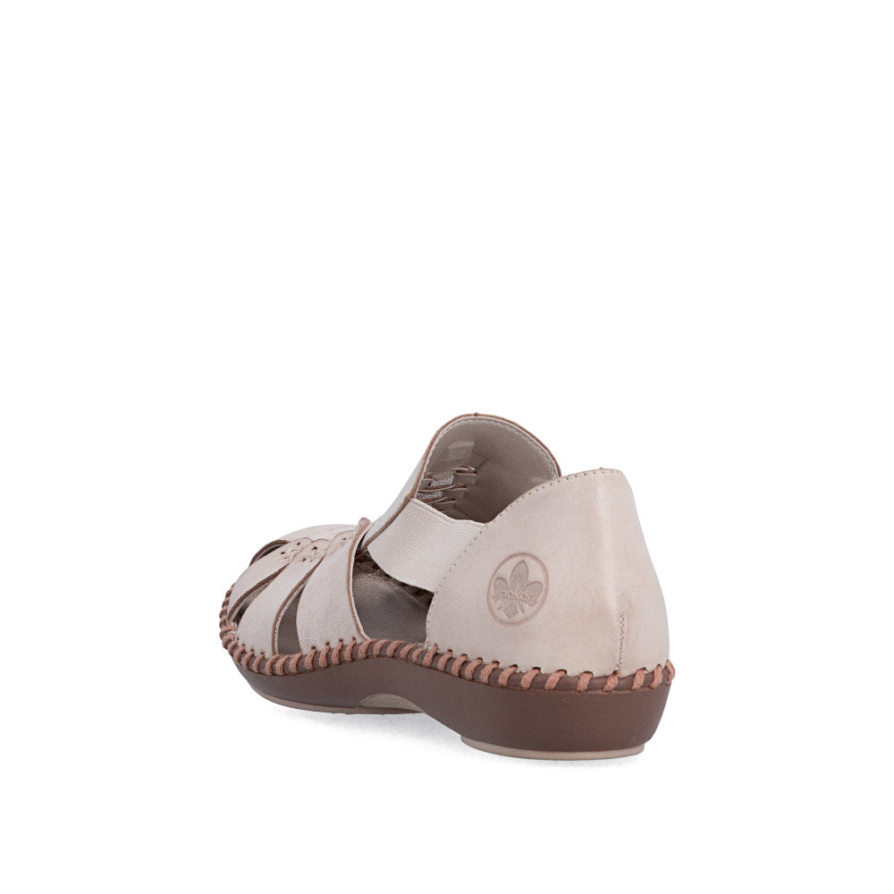 detail Dámské sandály RIEKER M1679-60 béžová S6