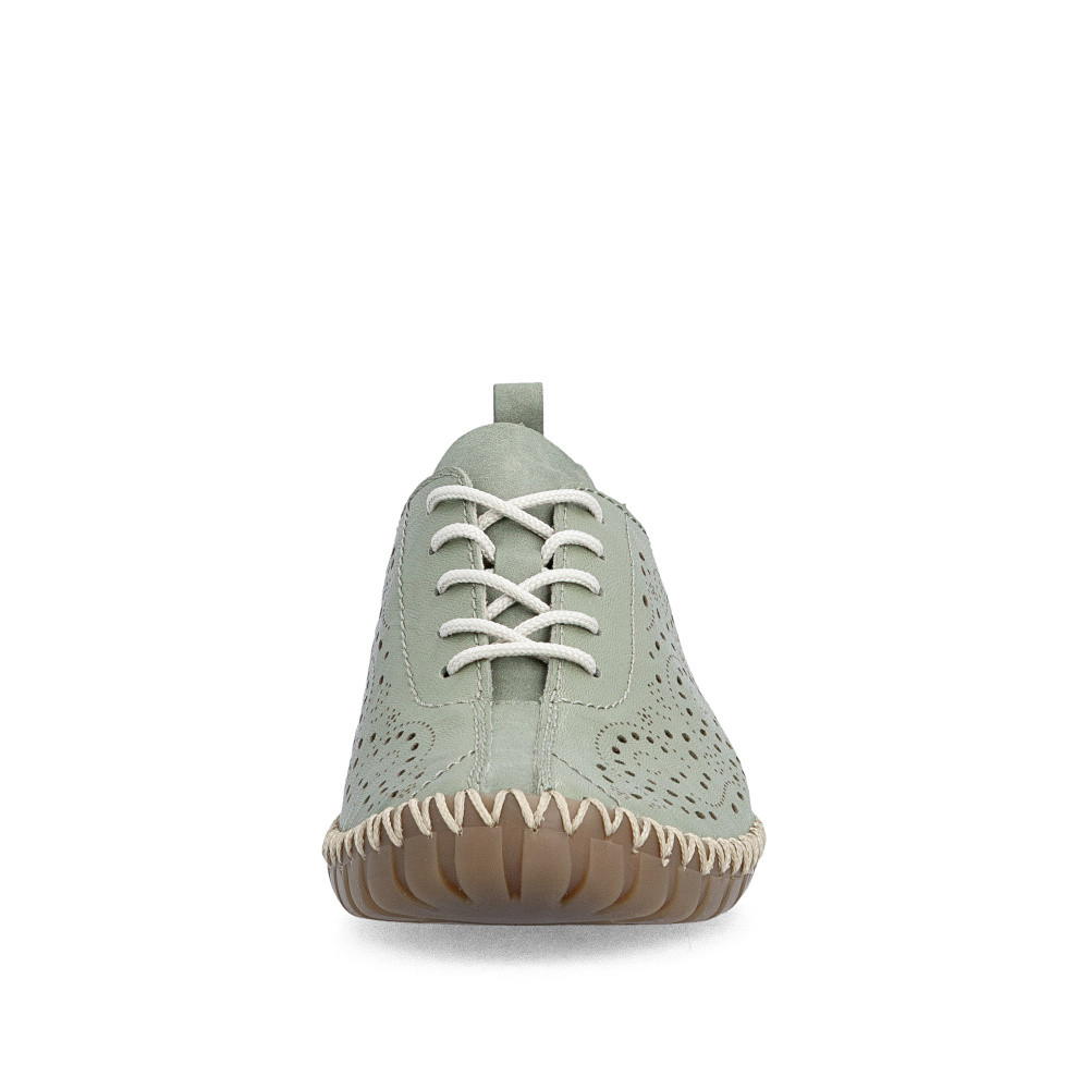 detail Dámské polobotky RIEKER M2802-52 zelená S6