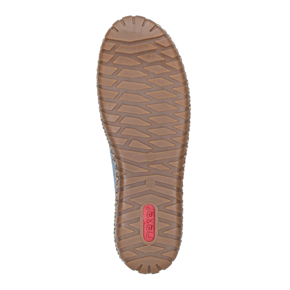 detail Dámské mokasíny RIEKER M2852-12 modrá S6