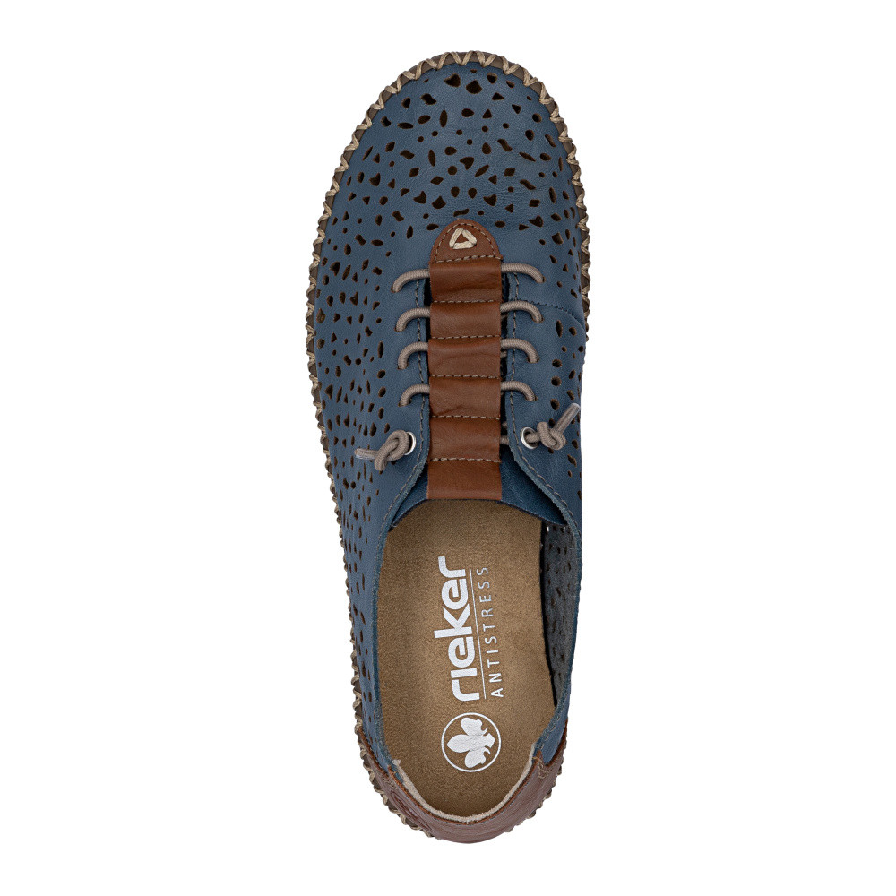 detail Dámské polobotky RIEKER M2856-12 modrá S6