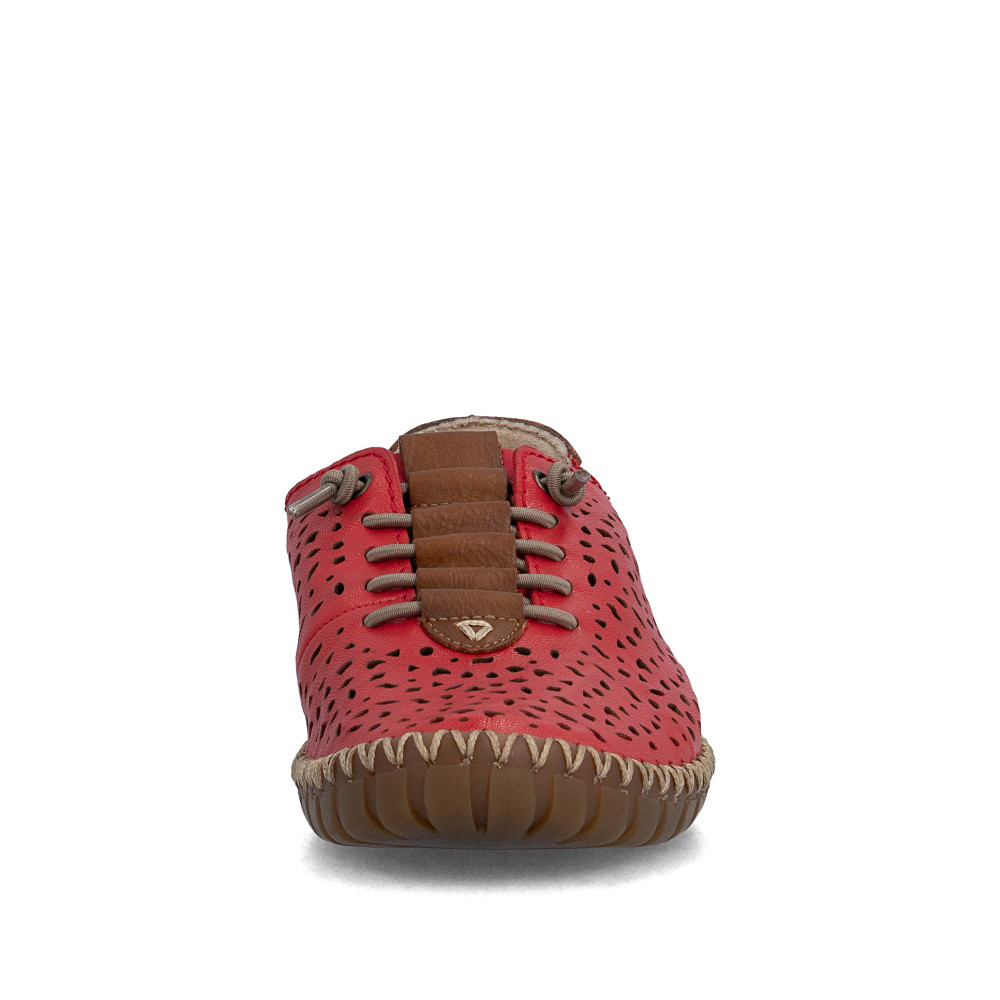 detail Dámské polobotky RIEKER M2856-33 červená S6