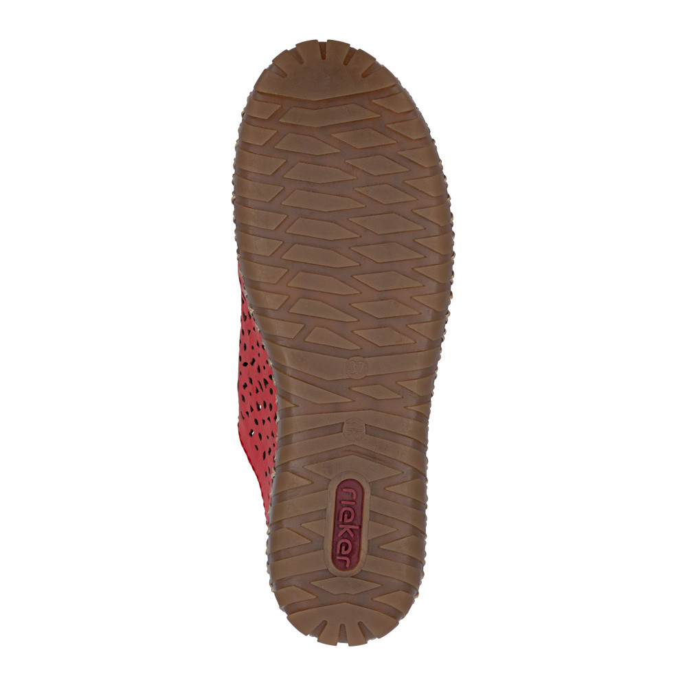 detail Dámské polobotky RIEKER M2856-33 červená S6