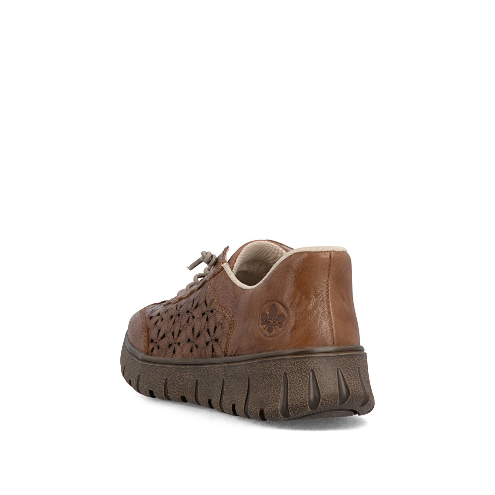 detail Dámské polobotky RIEKER N1358-22 hnědá S6