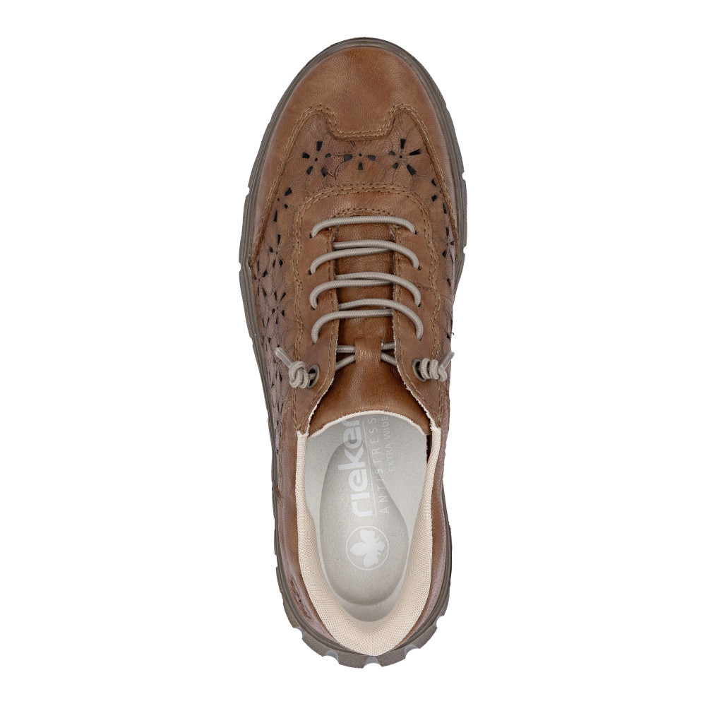 detail Dámské polobotky RIEKER N1358-22 hnědá S6