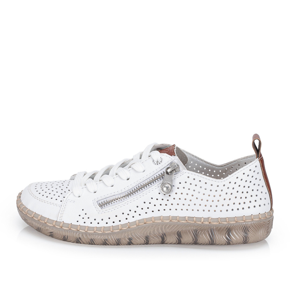 detail Dámské polobotky RIEKER N2405-80 bílá S6