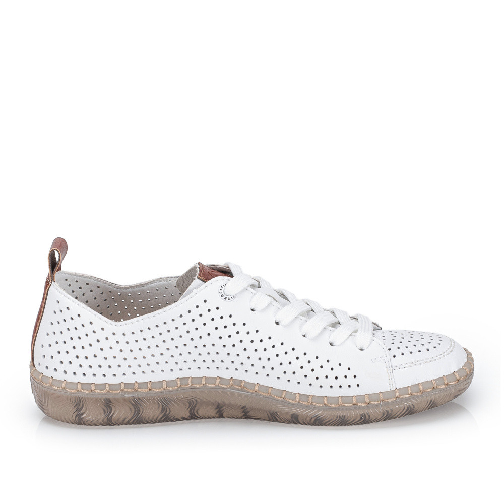 detail Dámské polobotky RIEKER N2405-80 bílá S6