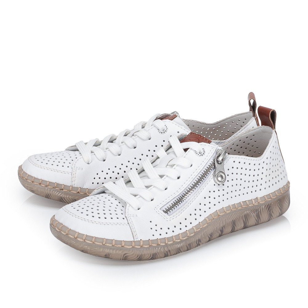 detail Dámské polobotky RIEKER N2405-80 bílá S6