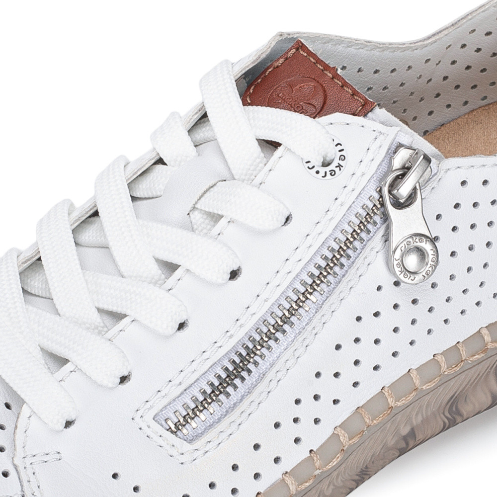 detail Dámské polobotky RIEKER N2405-80 bílá S6
