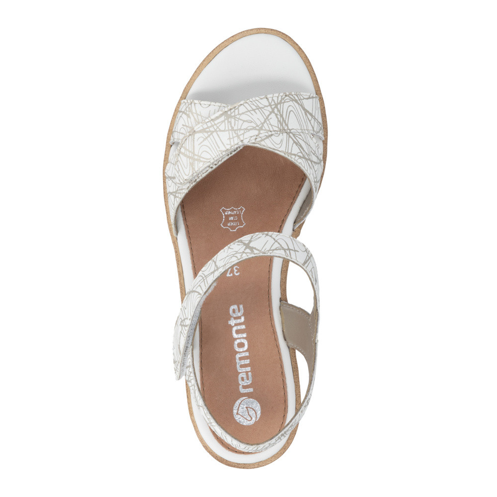 detail Dámské sandály REMONTE R6252-81 bílá S6