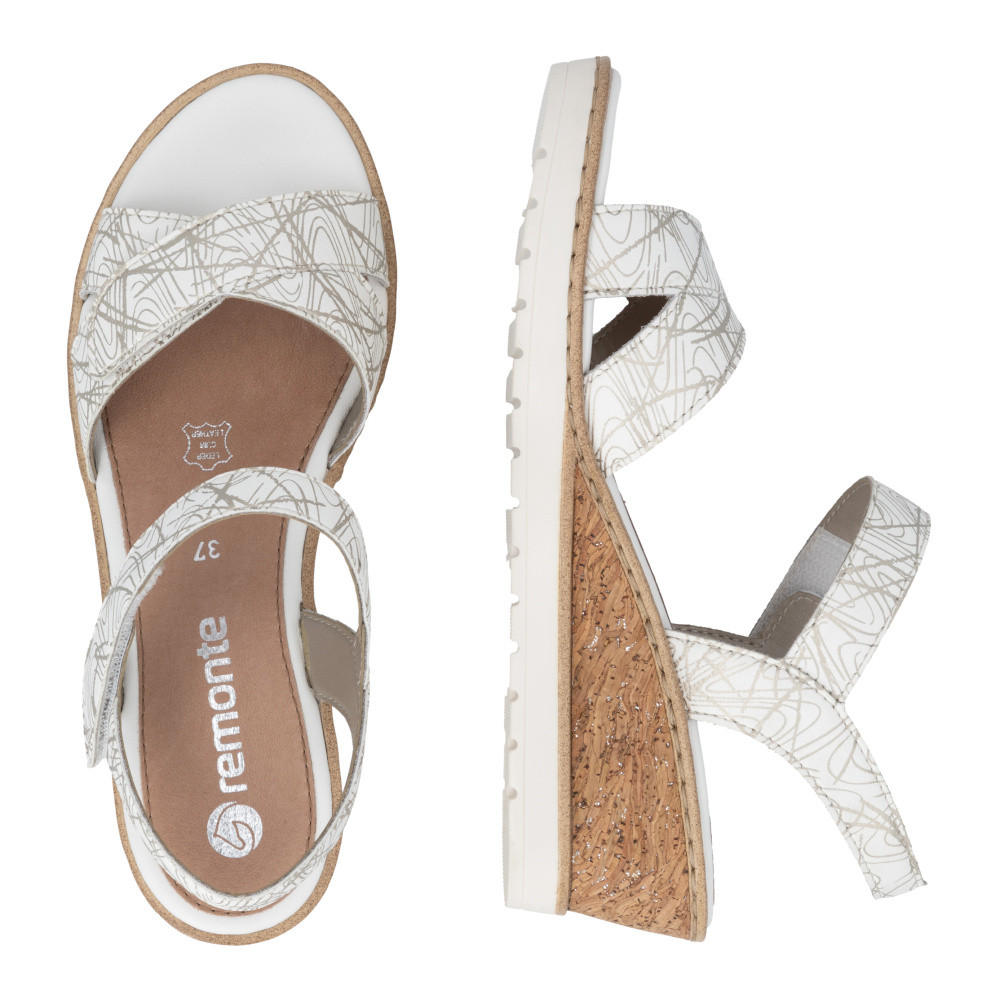 detail Dámské sandály REMONTE R6252-81 bílá S6