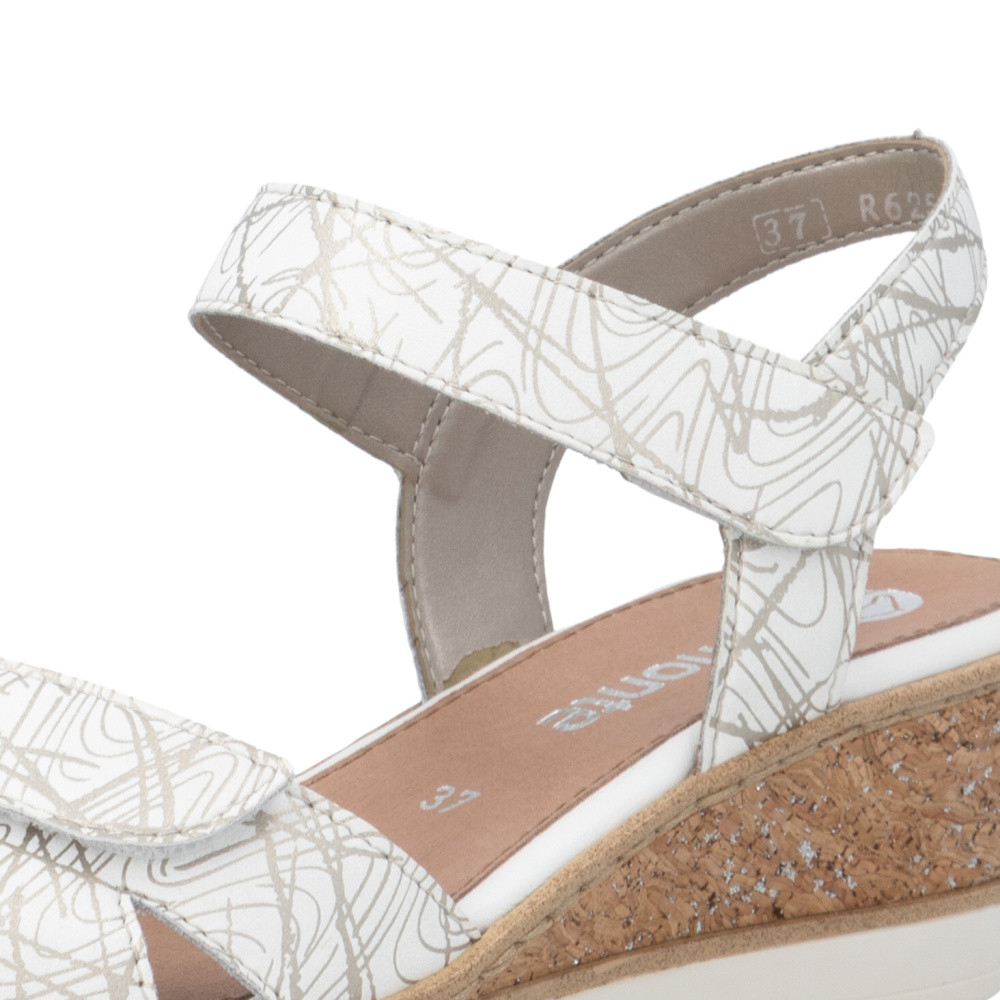 detail Dámské sandály REMONTE R6252-81 bílá S6