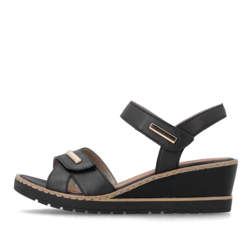 detail Dámské sandály REMONTE R6266-01 černá S6