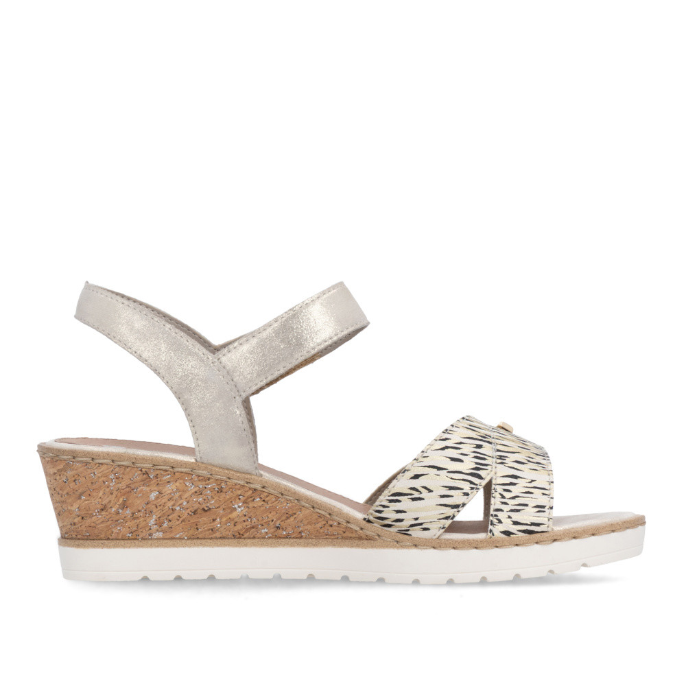 detail Dámske sandále REMONTE R6266-90 zlatá S6