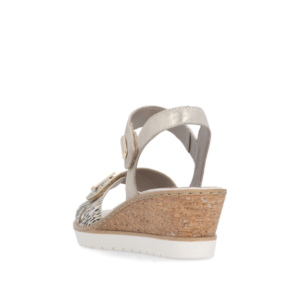 detail Dámske sandále REMONTE R6266-90 zlatá S6