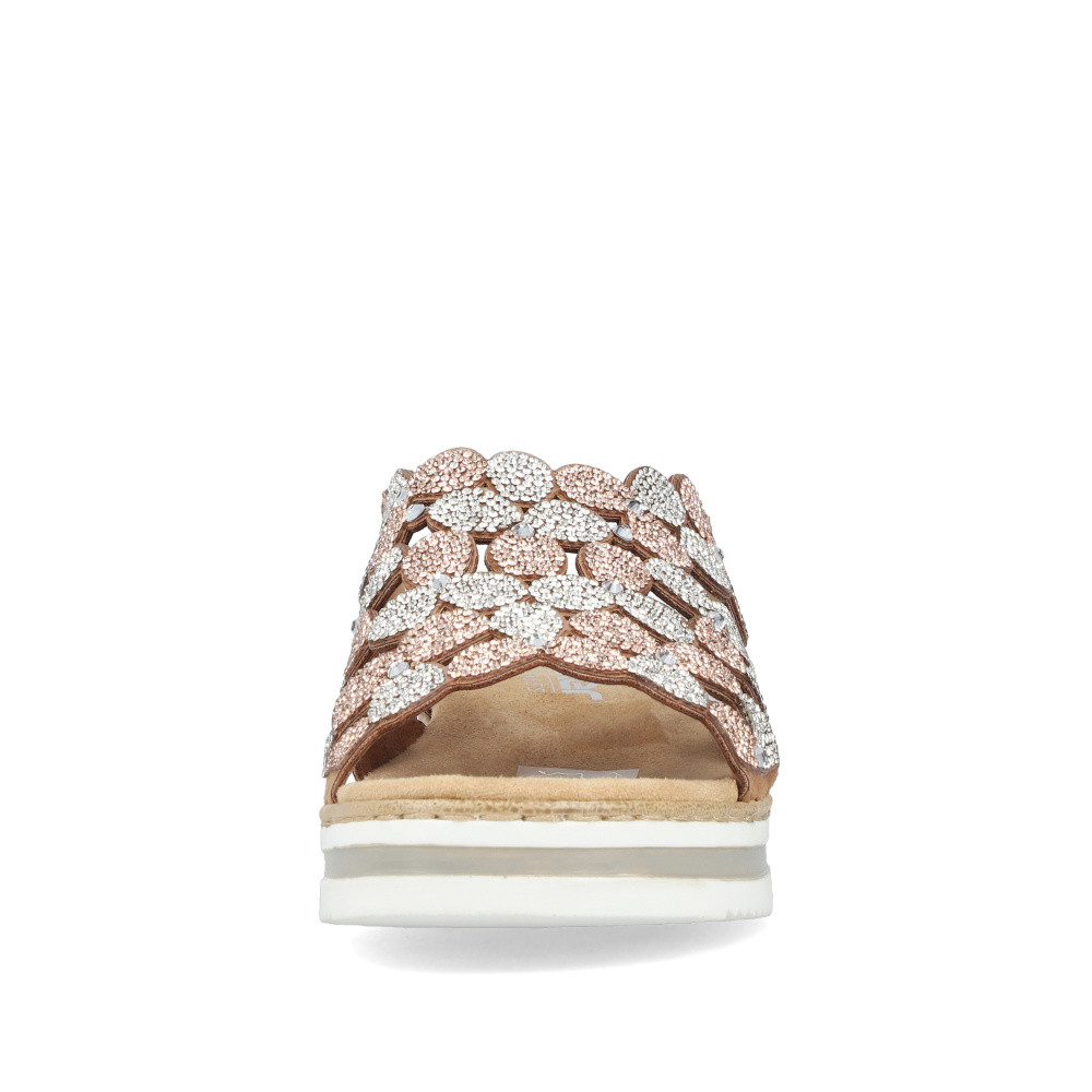 detail Dámské nazouváky RIEKER V02R8-90 hnědá S6