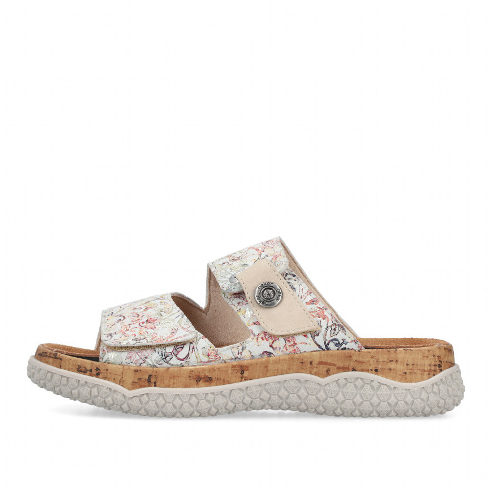 detail Dámské nazouváky RIEKER V0300-90 bílá S6