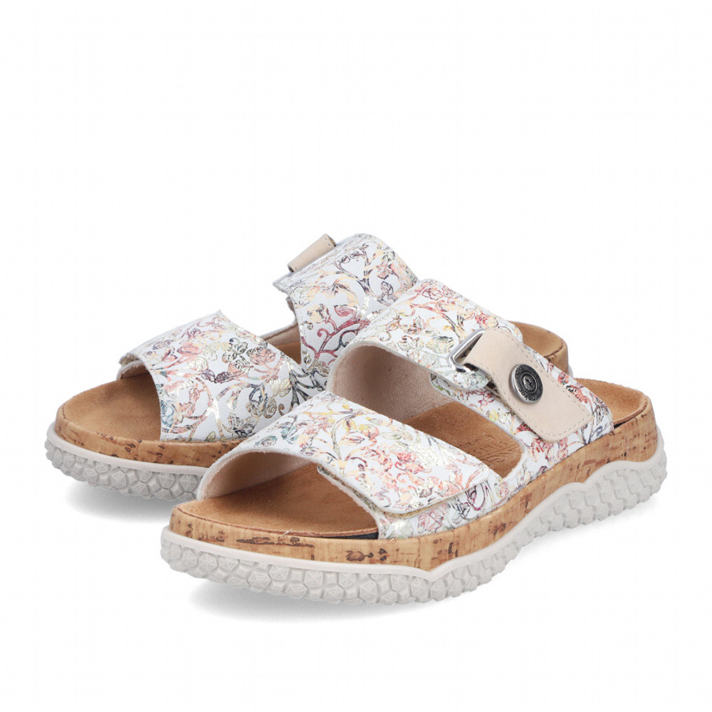 detail Dámské nazouváky RIEKER V0300-90 bílá S6