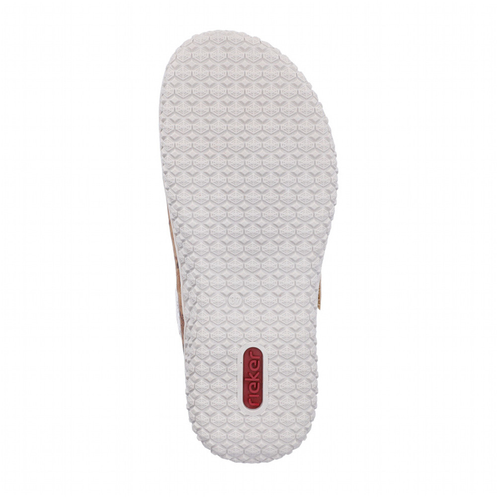 detail Dámské nazouváky RIEKER V0300-90 bílá S6